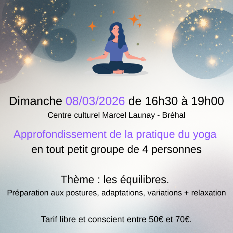 Stage d'approfondissement de yoga
