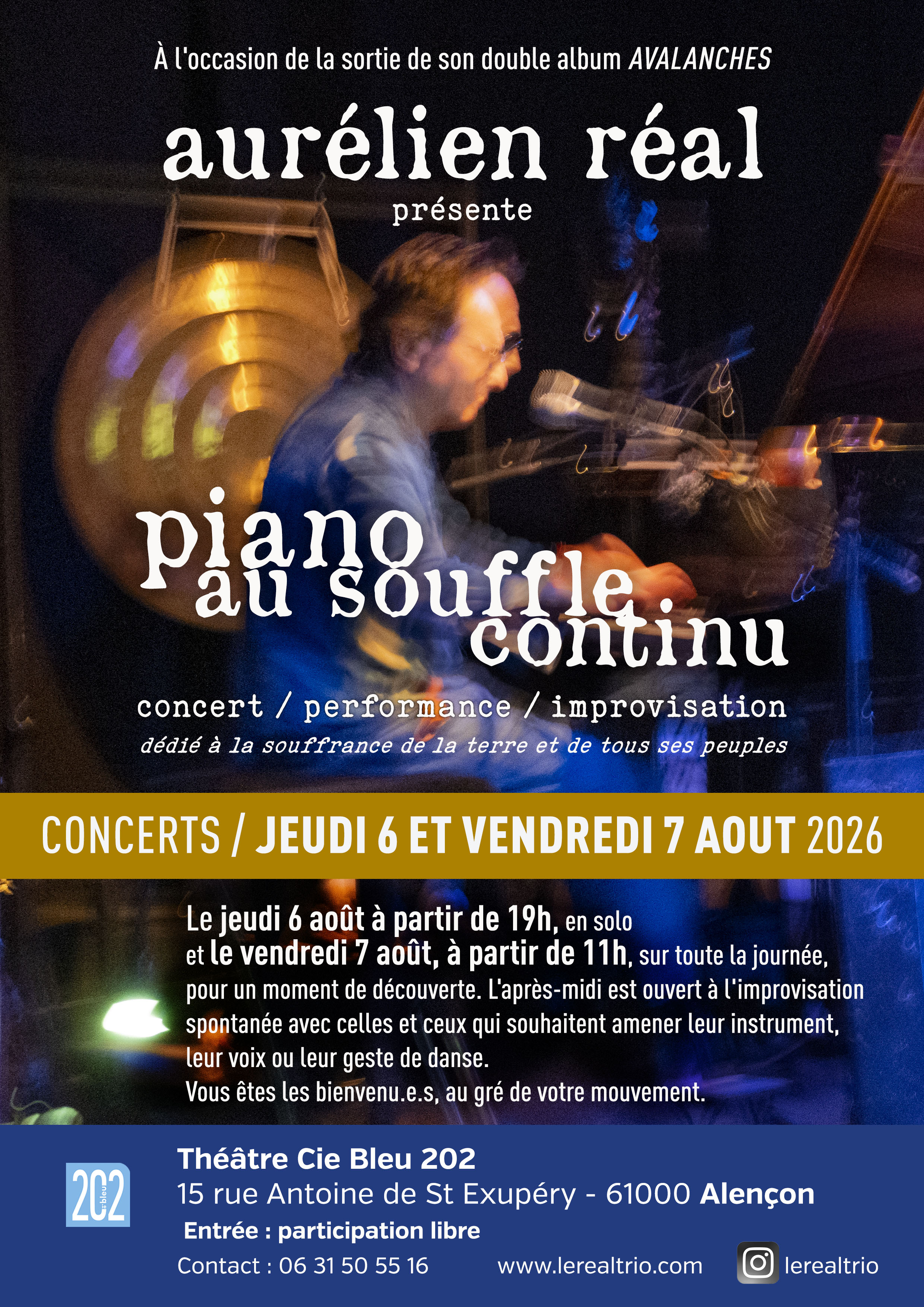 Aurélien réal présente piano au souffle continu