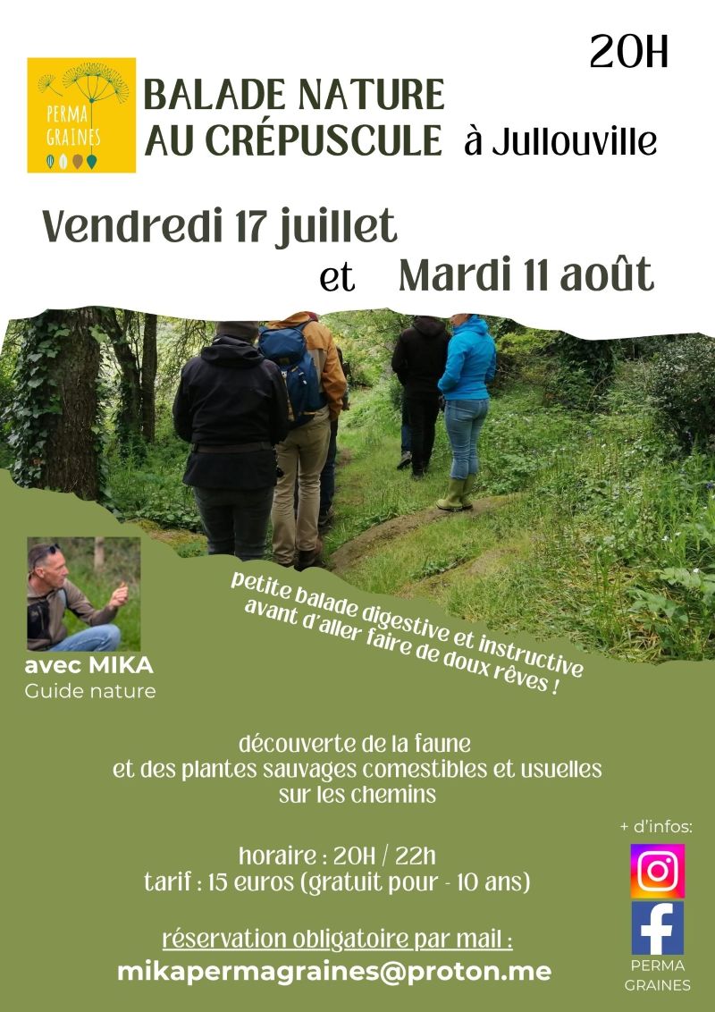 Soirée découverte de la nature de Jullouville au crépuscule — visuel événement