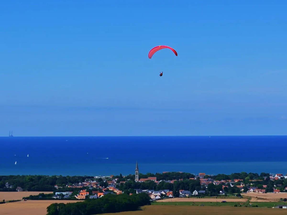 Baptême parapente sur la Côte de Nacre