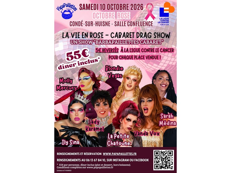 Soirée Cabaret Drag Show - La vie en rose