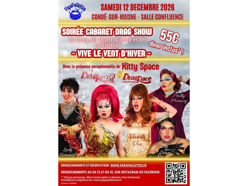 Soirée Cabaret Drag Show - Vive le vent d'hiver