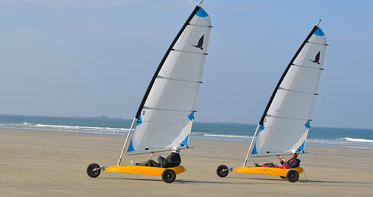 Initiation au char à voile sur la Côte d’Albâtre