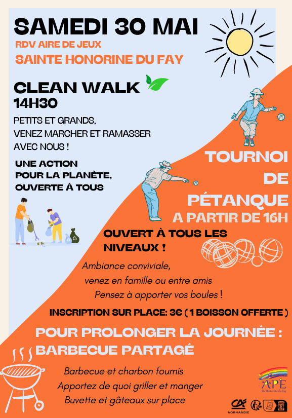 Clean Walk, Tournoi de Pétanque et Barbecue Partagé