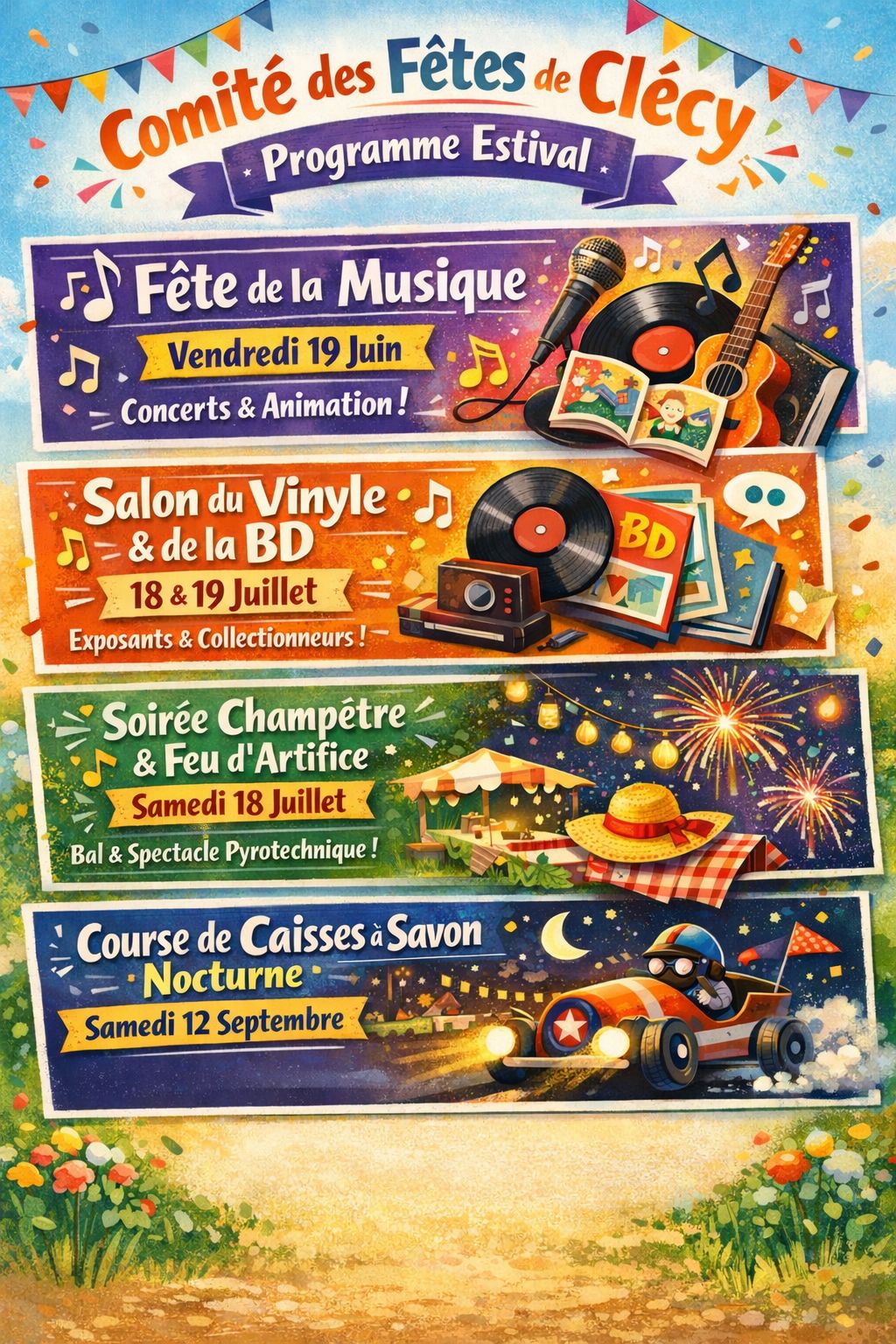 Animations du comité des fêtes de Clécy