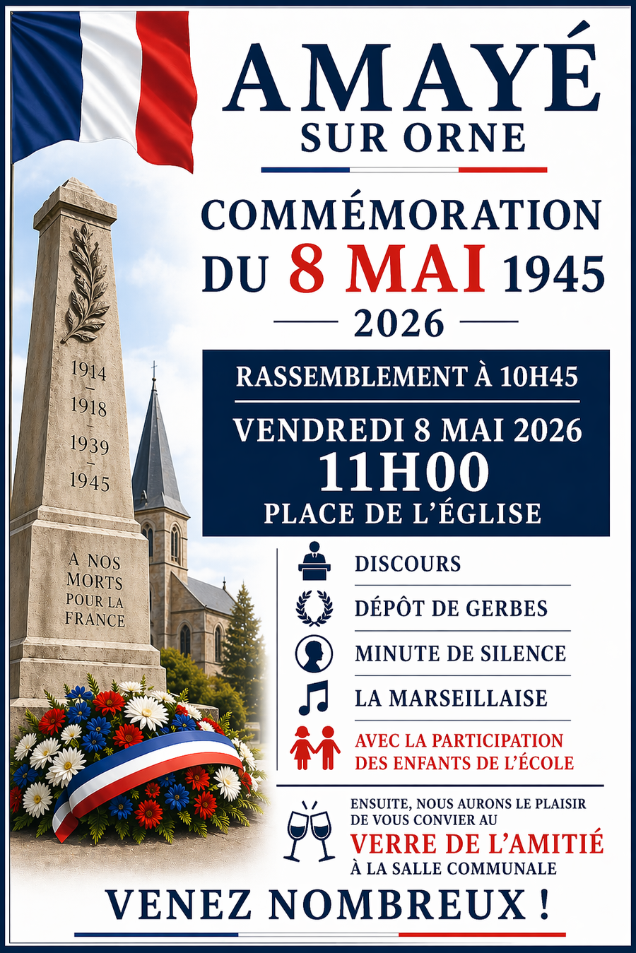 Commémoration 8 mai 1945 Amayé-Sur-Orne