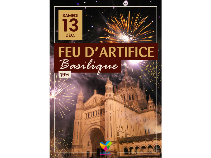 Feu d'artifice de Noël - Lisieux