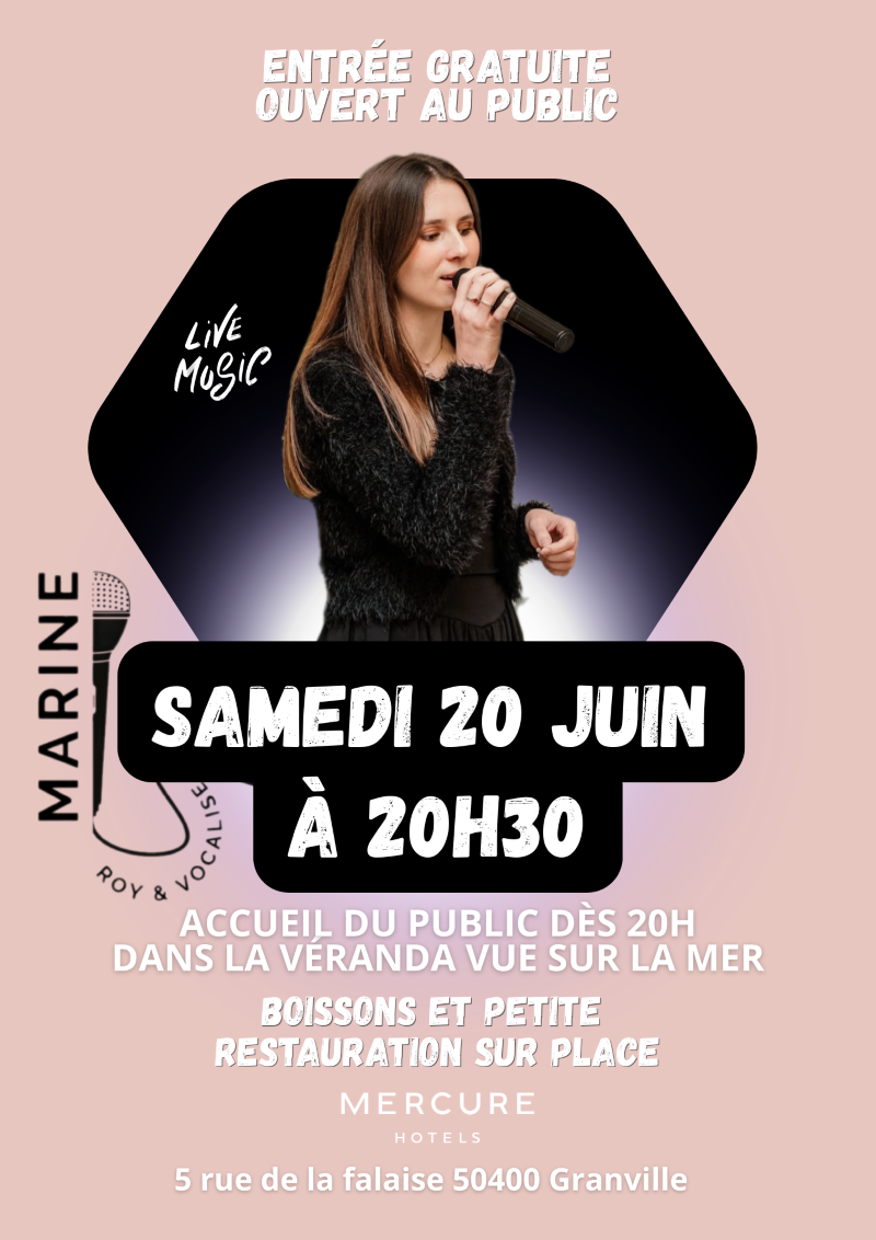 Fête de la musique : concert avec Marine ROY