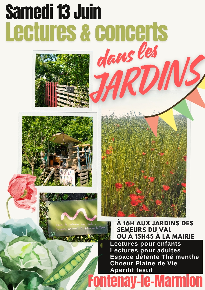 Lectures et Concerts dans les Jardins
