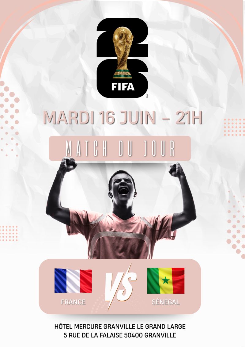Diffusion du match France-Sénégal — visuel événement