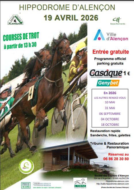 Courses de trot - Hippodrome d'Alençon