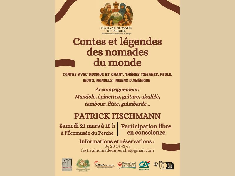 Dans le cadre du festival nomade du Perche : Contes et légendes des nomades du monde