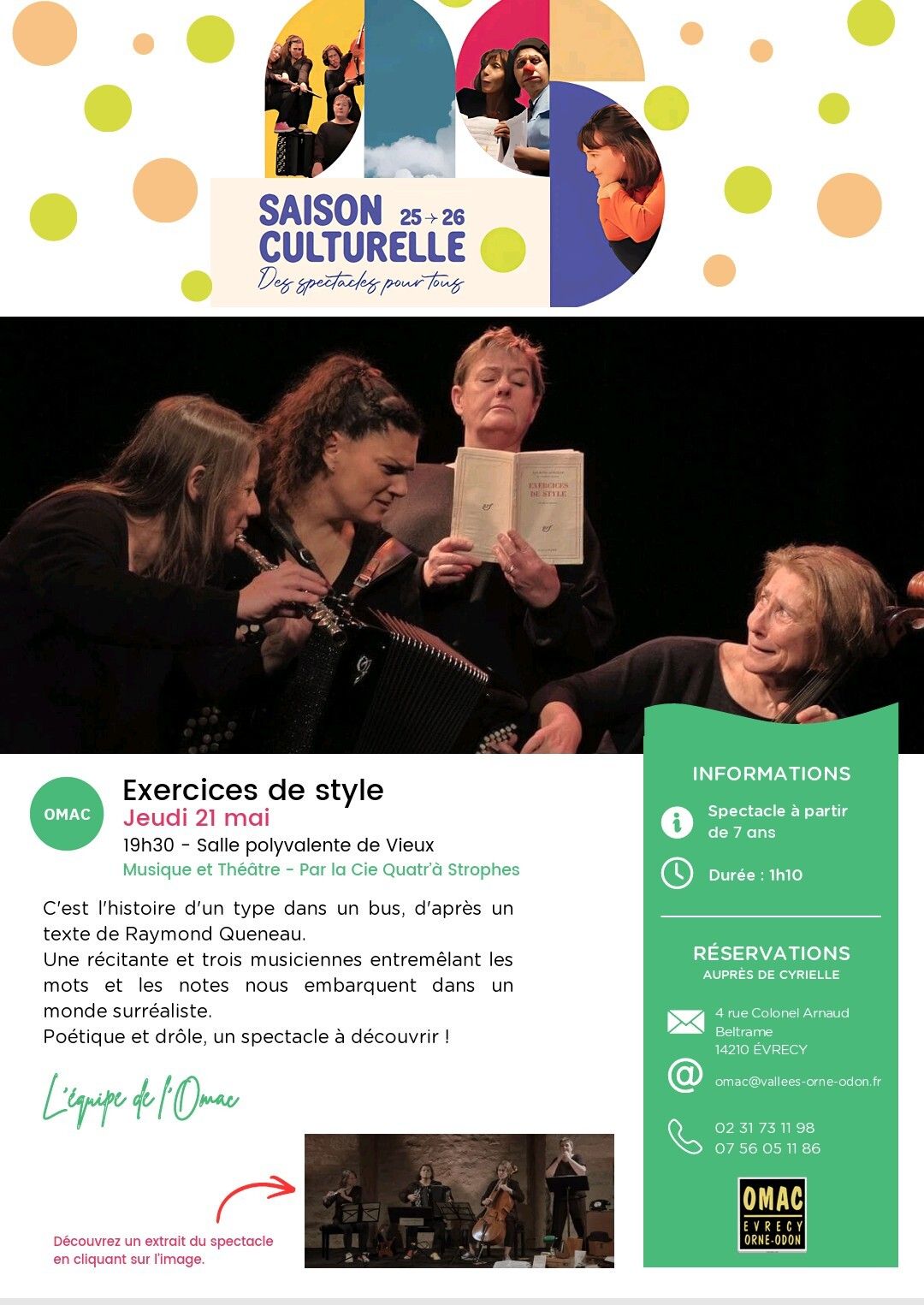 Spectacle Exercices de Style
