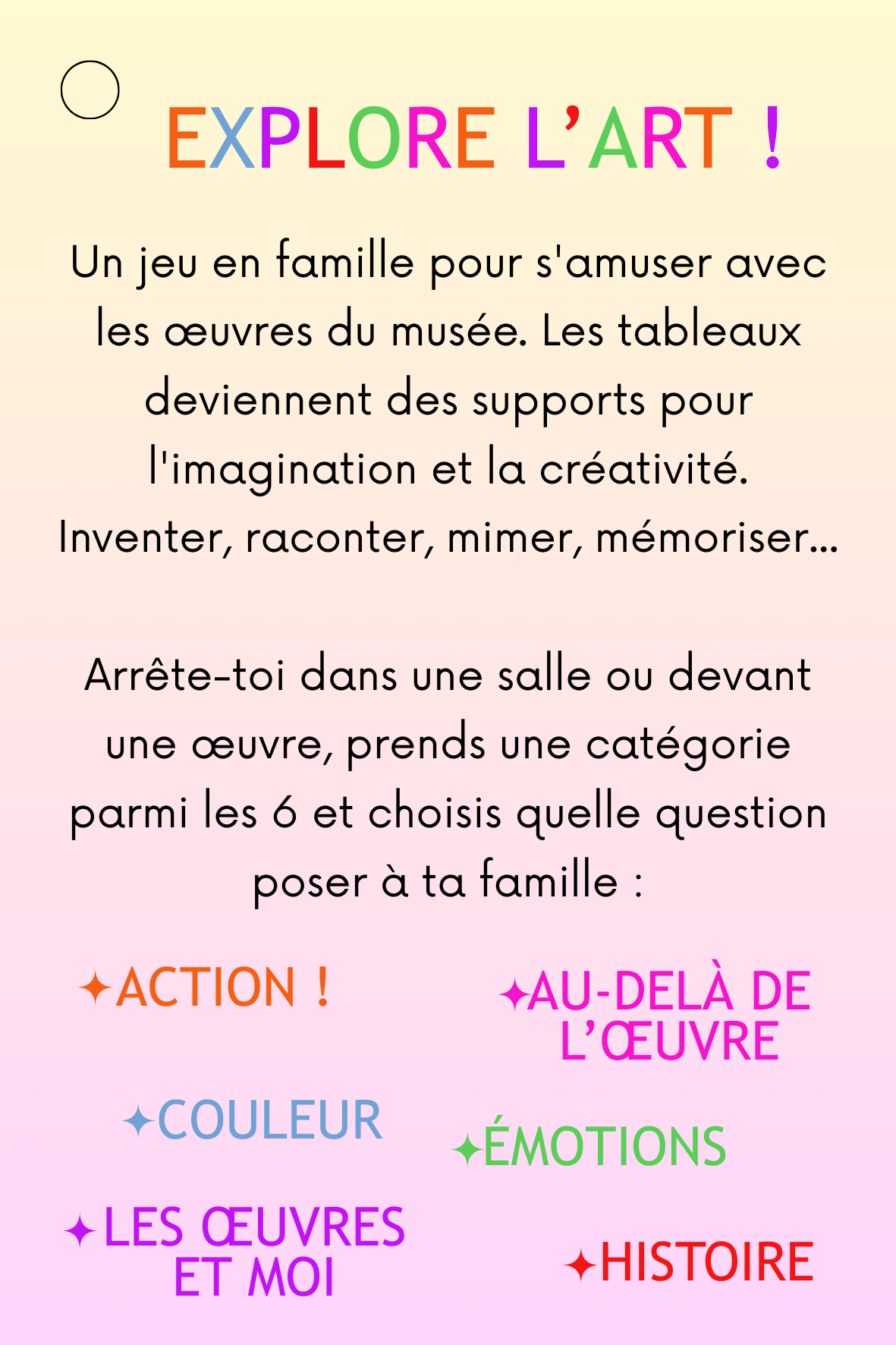 Les Étonnants Patrimoines : Jeu Explore l'art !