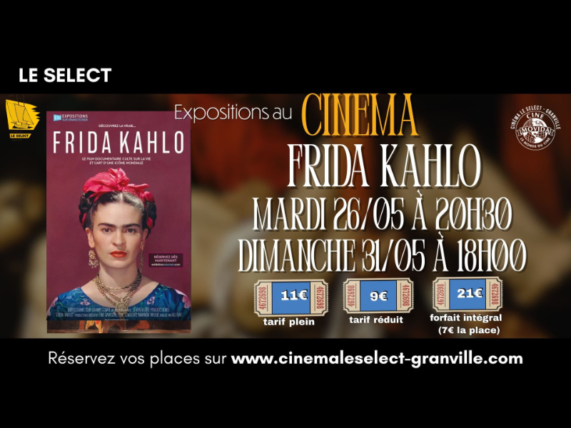 Exposition sur grand écran : Frida Kahlo — visuel événement