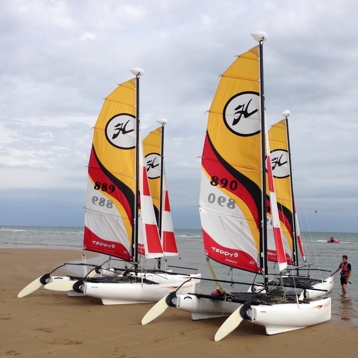 Catamaran à Omaha Beach