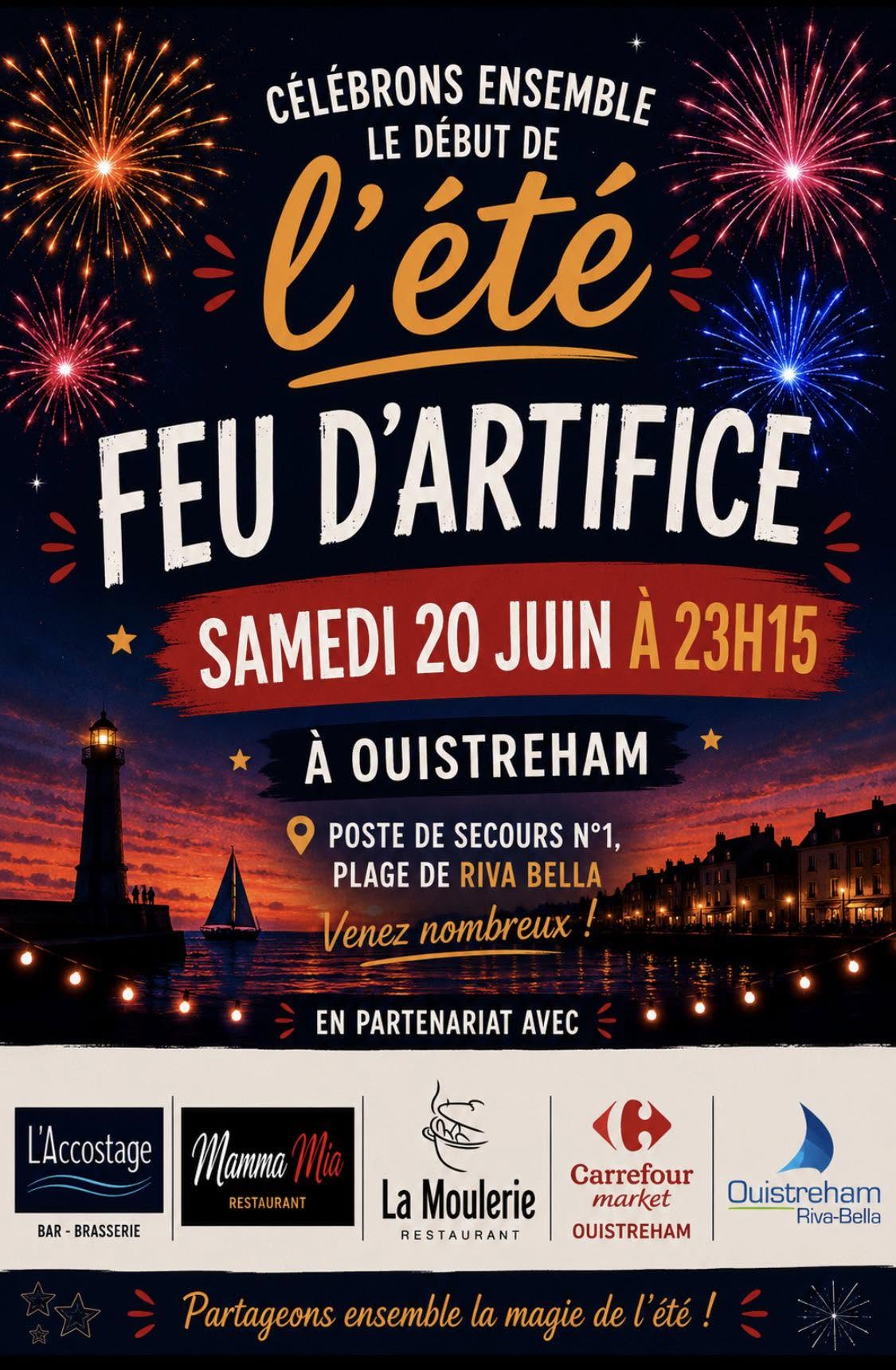 Feu d'artifice de début d'été