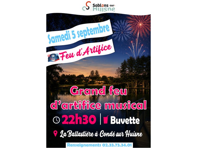 Grand feu d'artifice musical
