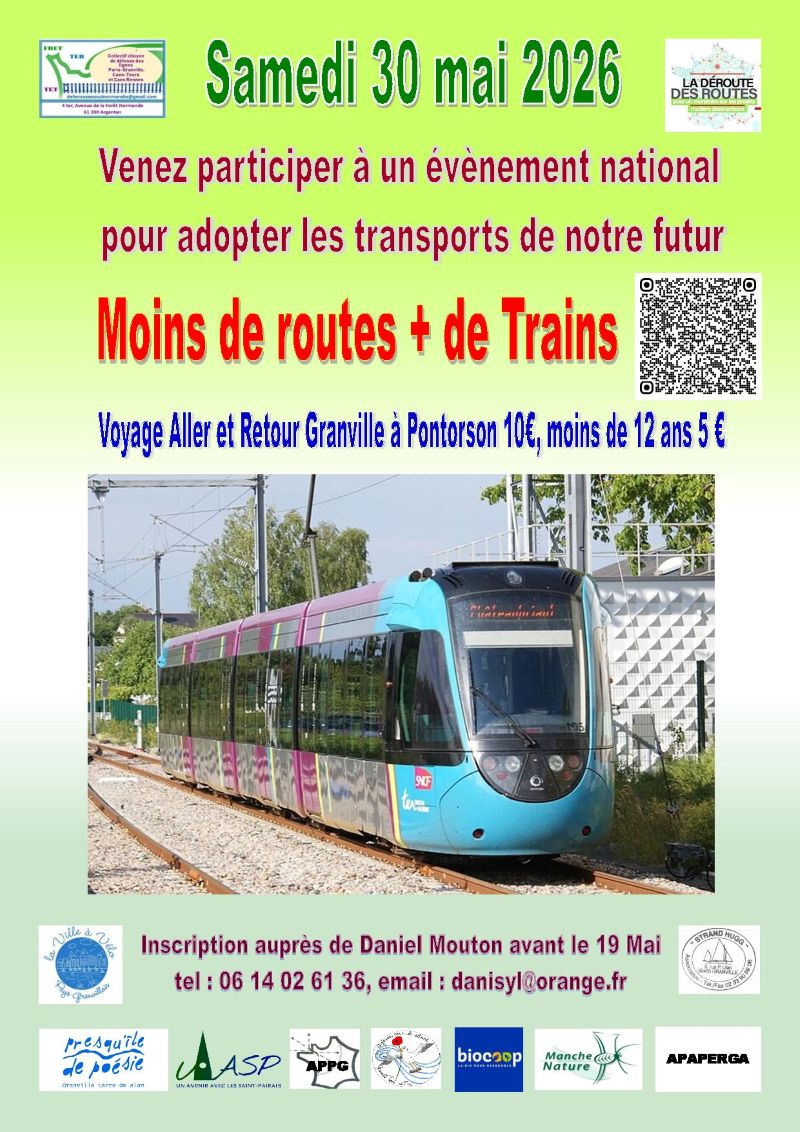 Opération Moins de route plus de trains — visuel événement