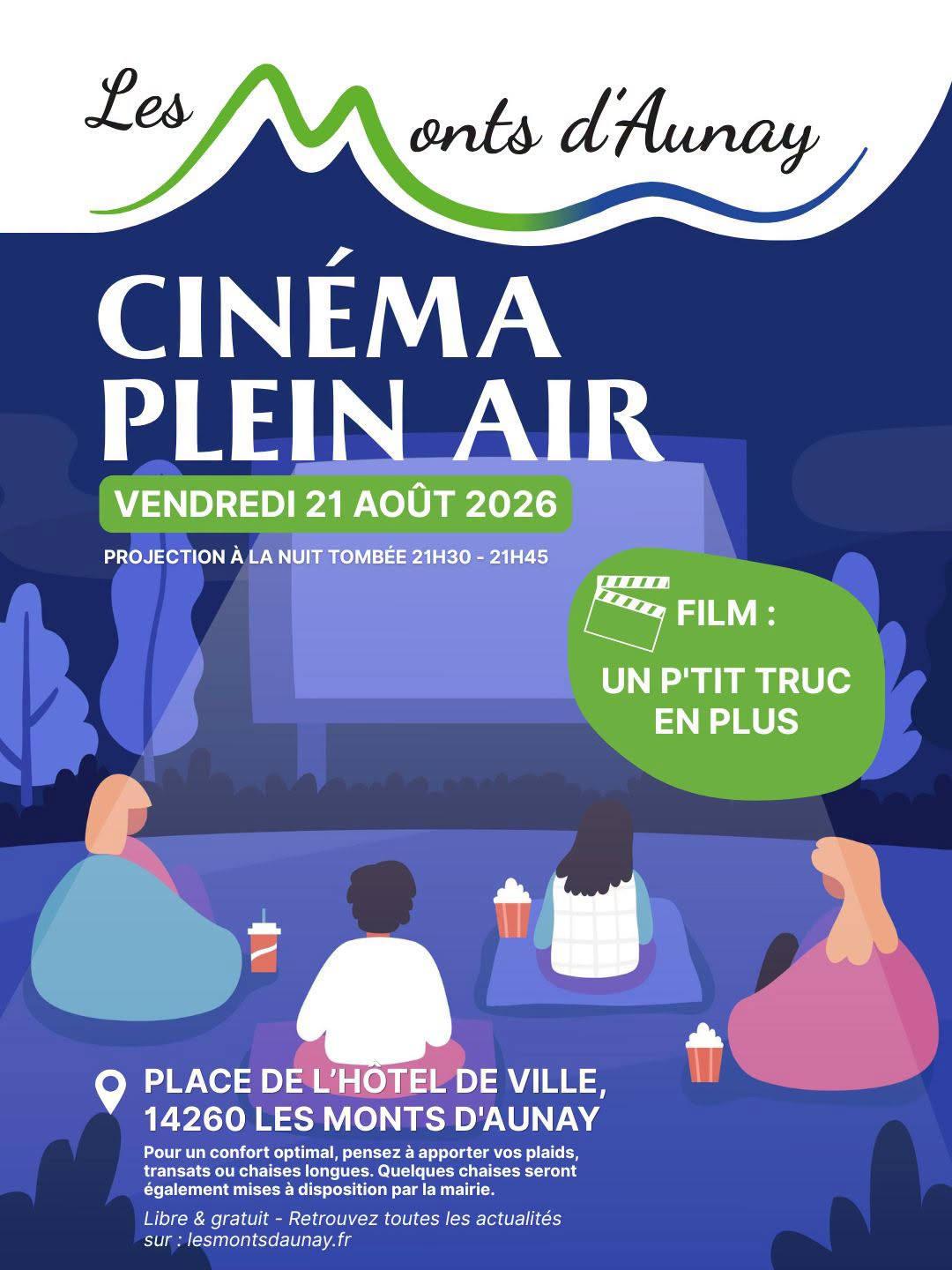 Ciné plein air aux Monts d'Aunay