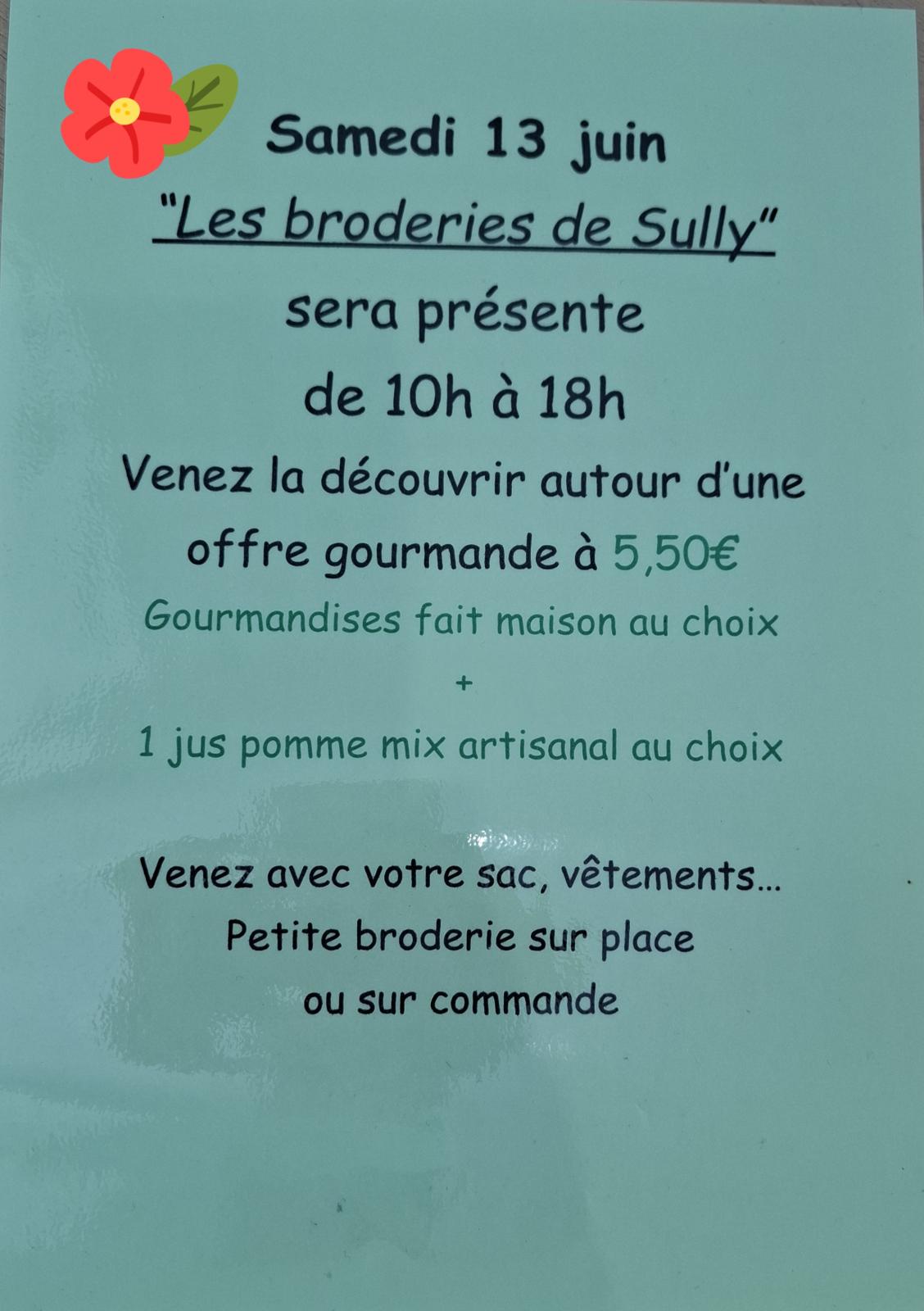 Découverte broderie et goûter healthy