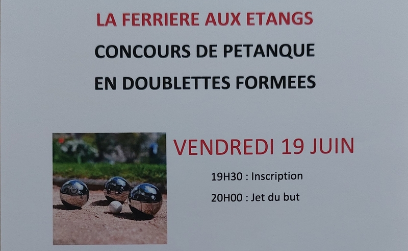 Concours de pétanque nocturne
