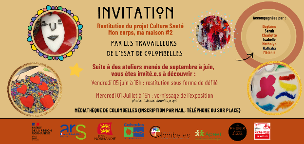Vernissage de l'expostion Mon corps, ma maison — visuel événement