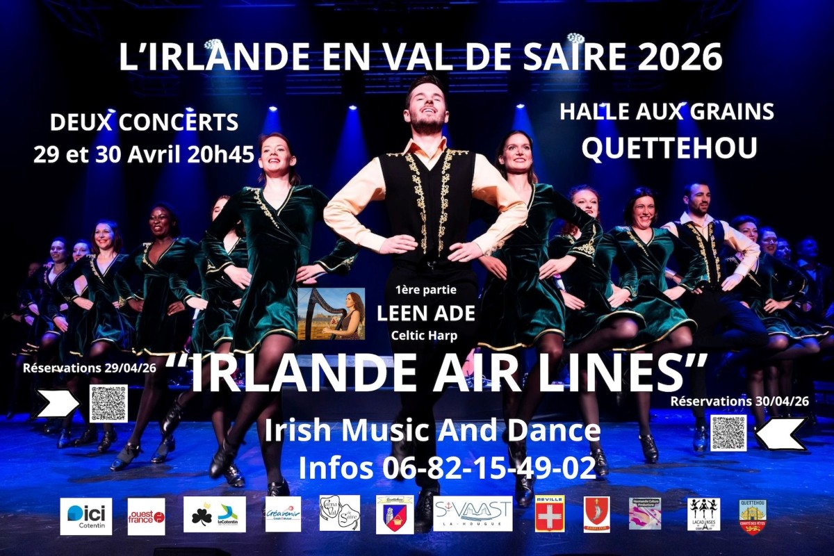 L'Irlande en Val de Saire : Concert Leen Ade Solo / Irlande Air Lines