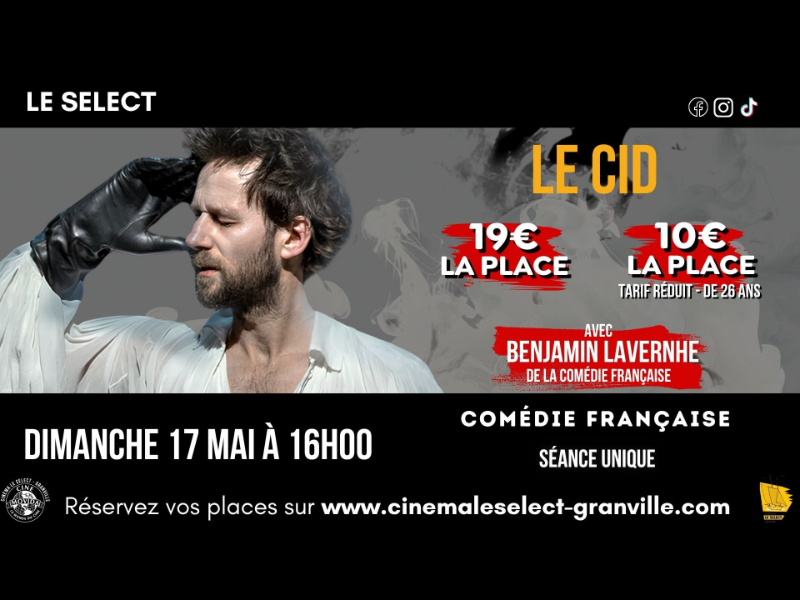 Comédie française : "Le Cid" avec Benjamin Lavernhe — visuel événement