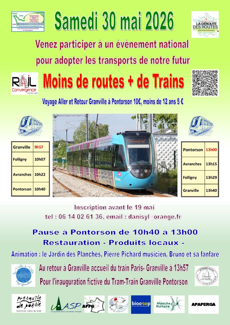 Promotion du train dans le sud-manche — visuel événement