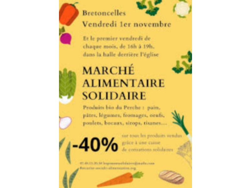 Marché alimentaire bio solidaire