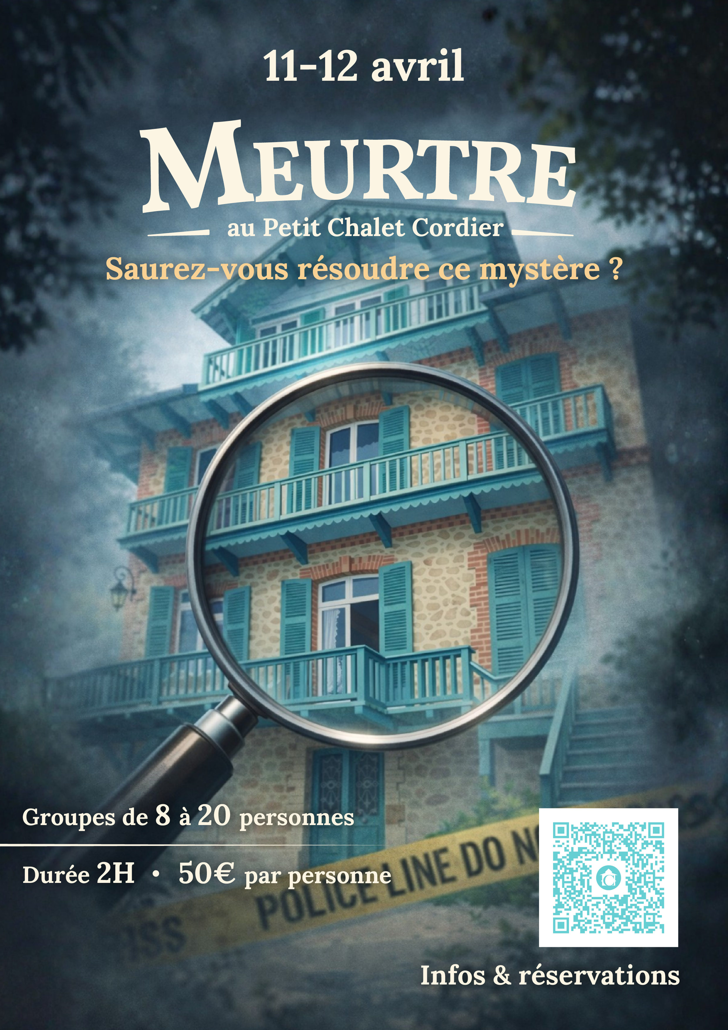 Mystères & enquêtes - Meurtre au Petit Chalet Cordier — visuel événement