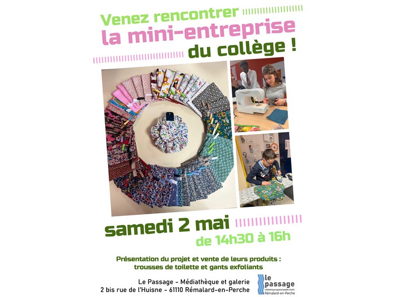 Venez rencontrer la mini-entreprise du collège !