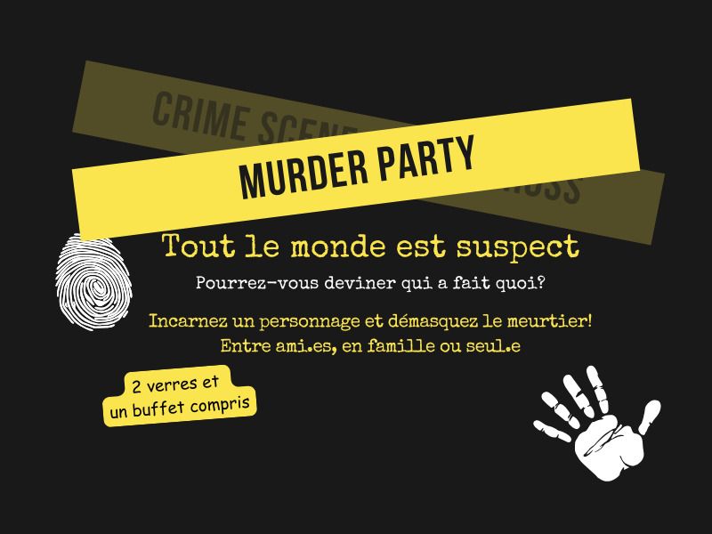 Murder Party — visuel événement