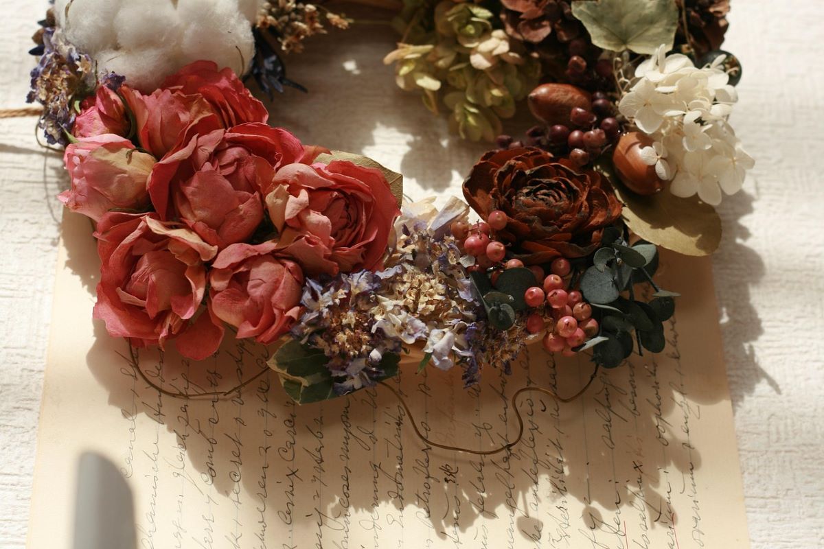 Atelier de fleurs séchées
