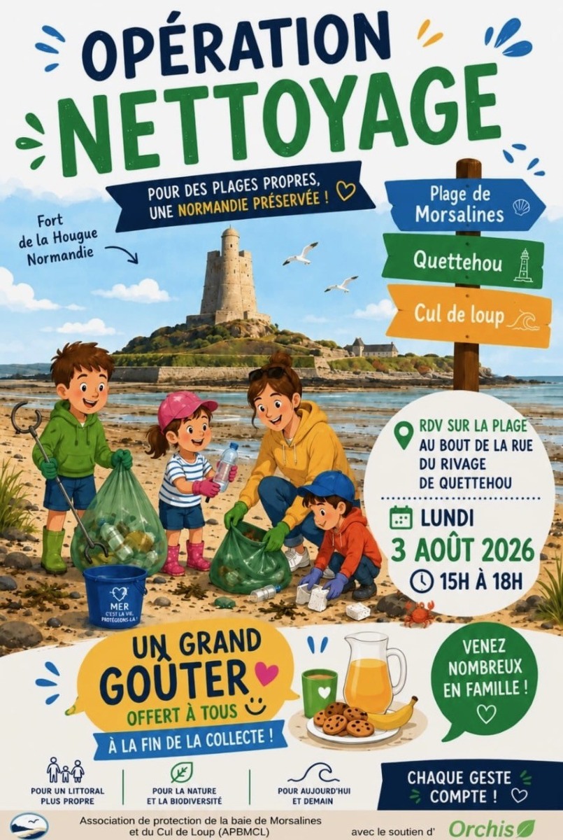 Opération nettoyage de la plage