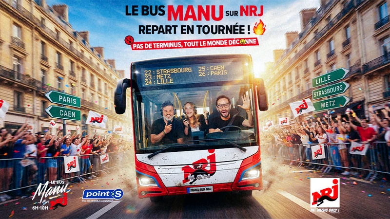 Le bus Manu de NRJ s'arrête à Caen !