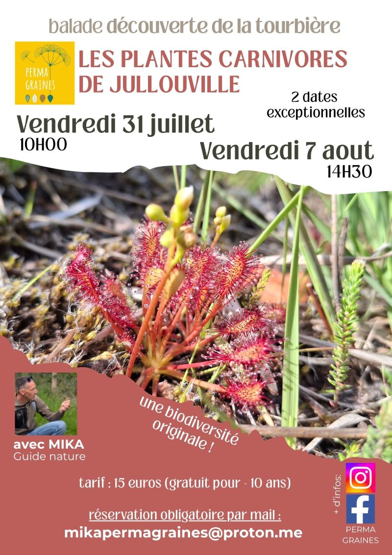 Découverte des plantes carnivores et de la Tourbière de Jullouville — visuel événement