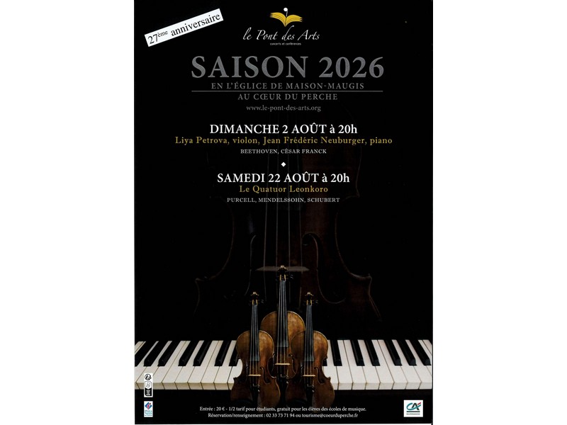 Concert du Quatuor Leonkoro - Saison musicale du Pont des Arts