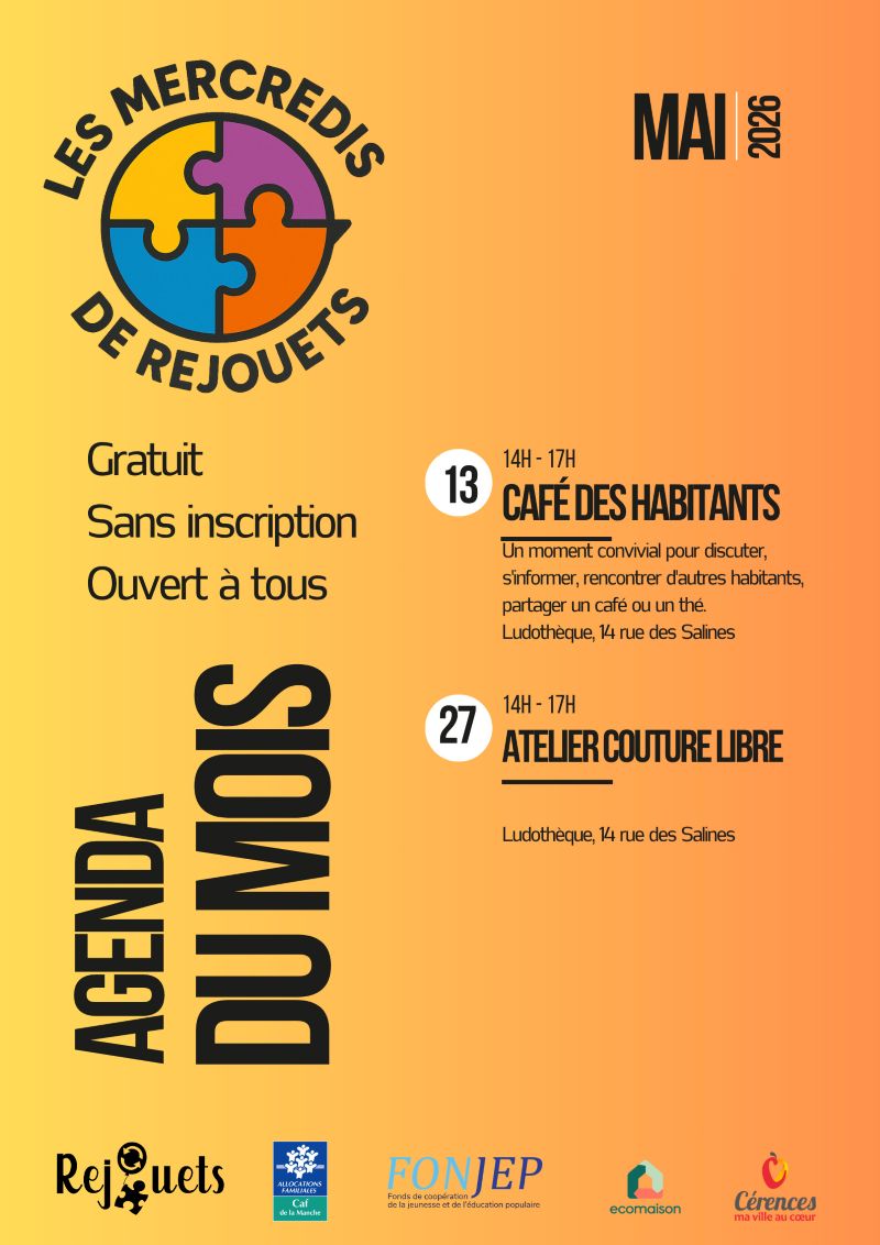 Mercredi de rejouets : Atelier couture libre — visuel événement