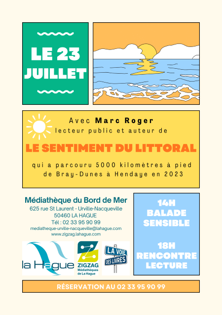 VOYAGER AVEC MARC ROGER - LECTURE/RENCONTRE LE SENTIMENT DU LITTORAL