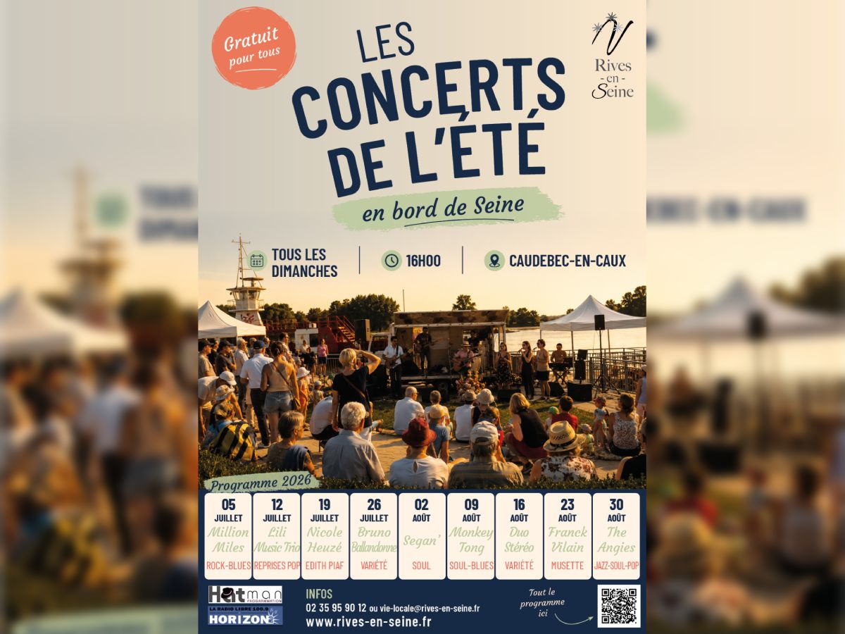 Les concerts de l'été 2026 en bord de Seine