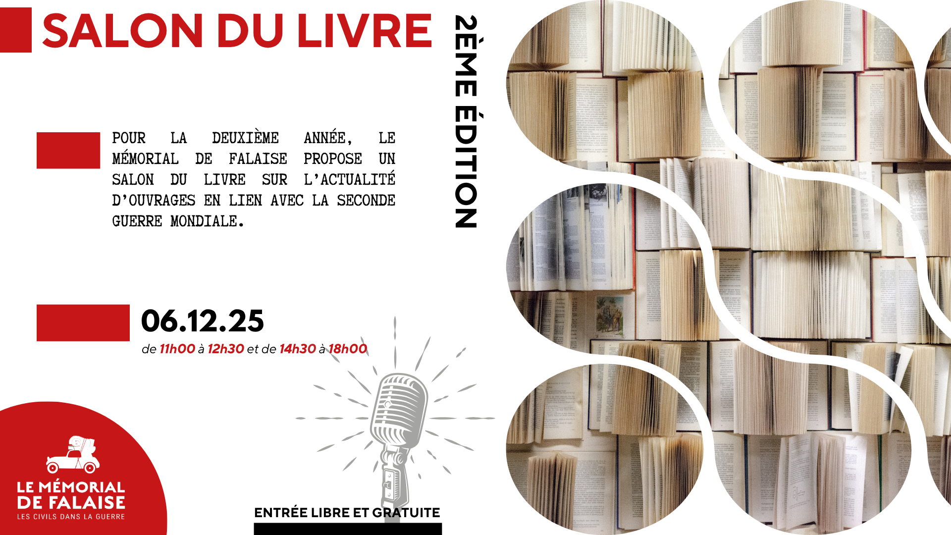 Salon du Livre au Mémorial de Falaise | 2ème édition
