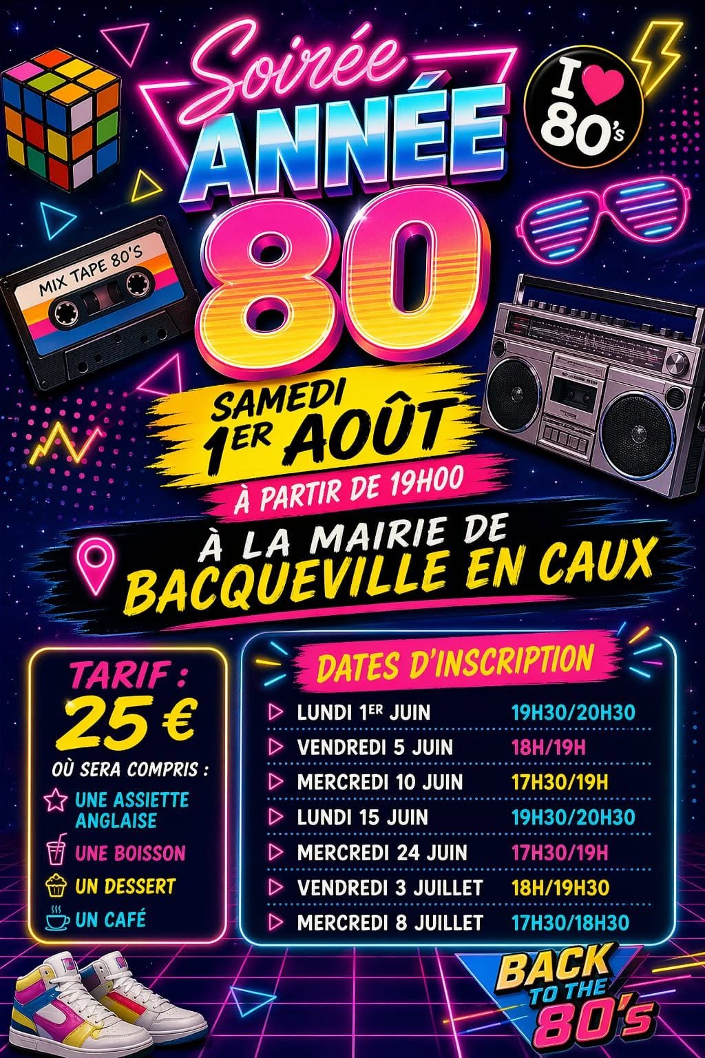 Soirée année 80
