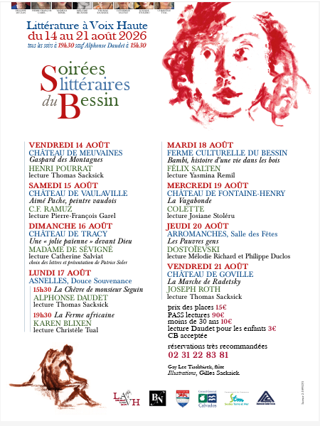 Soirées littéraires du Bessin – Littérature à Voix Haute "Gaspard des montagnes" - Meuvaines-