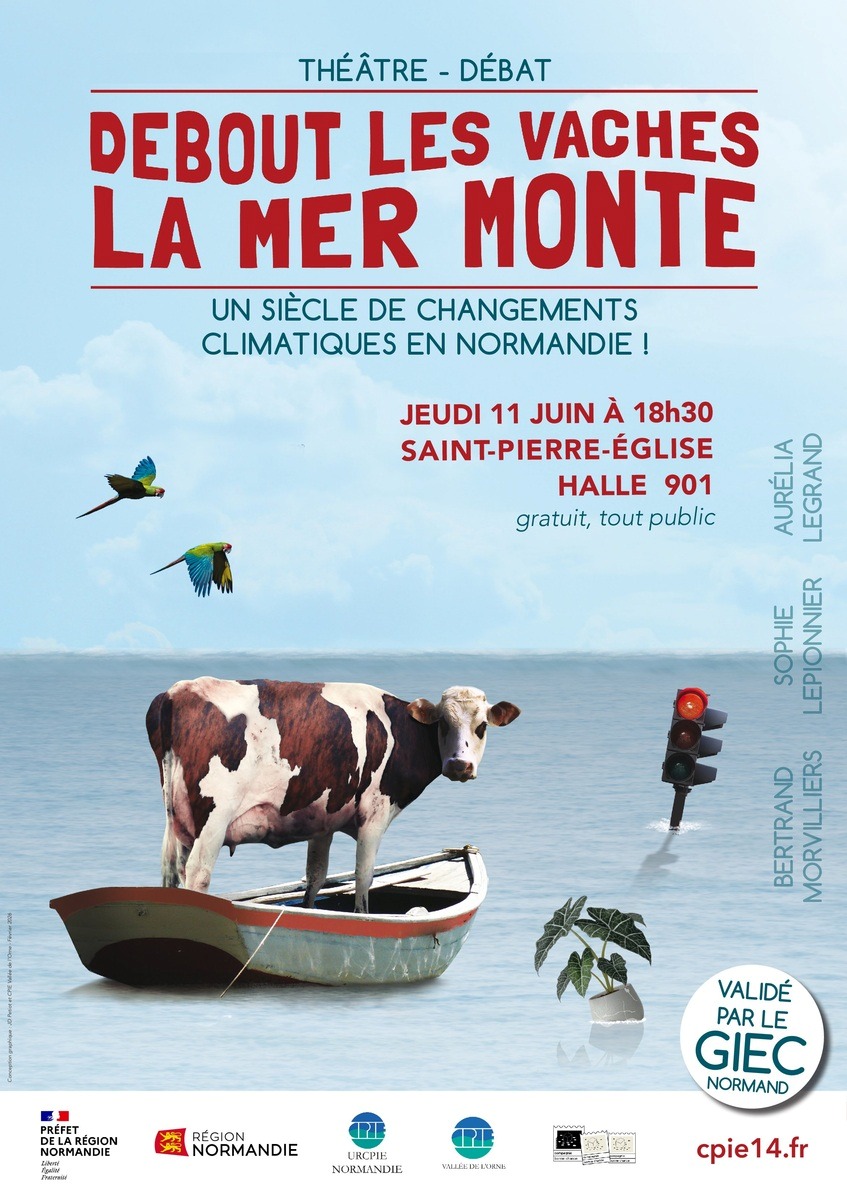 Conférence théâtrale "Debout les vaches, la mer monte" — visuel événement